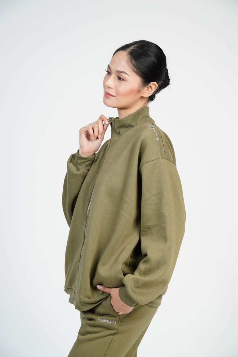 Athleisure Cropped Sweatpants in Olive Green – Kultura Filipino