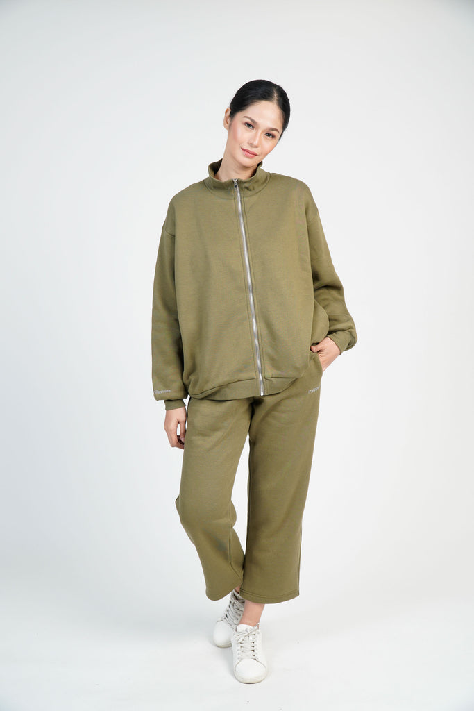 Athleisure Cropped Sweatpants in Olive Green – Kultura Filipino