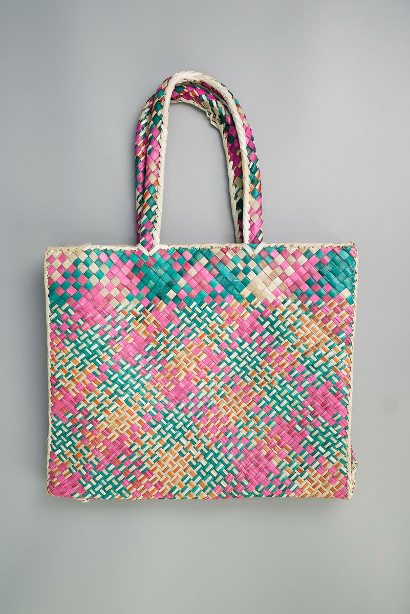 Ethnic Print Tote Bag with Tikog | Kultura Filipino – Kultura Filipino ...