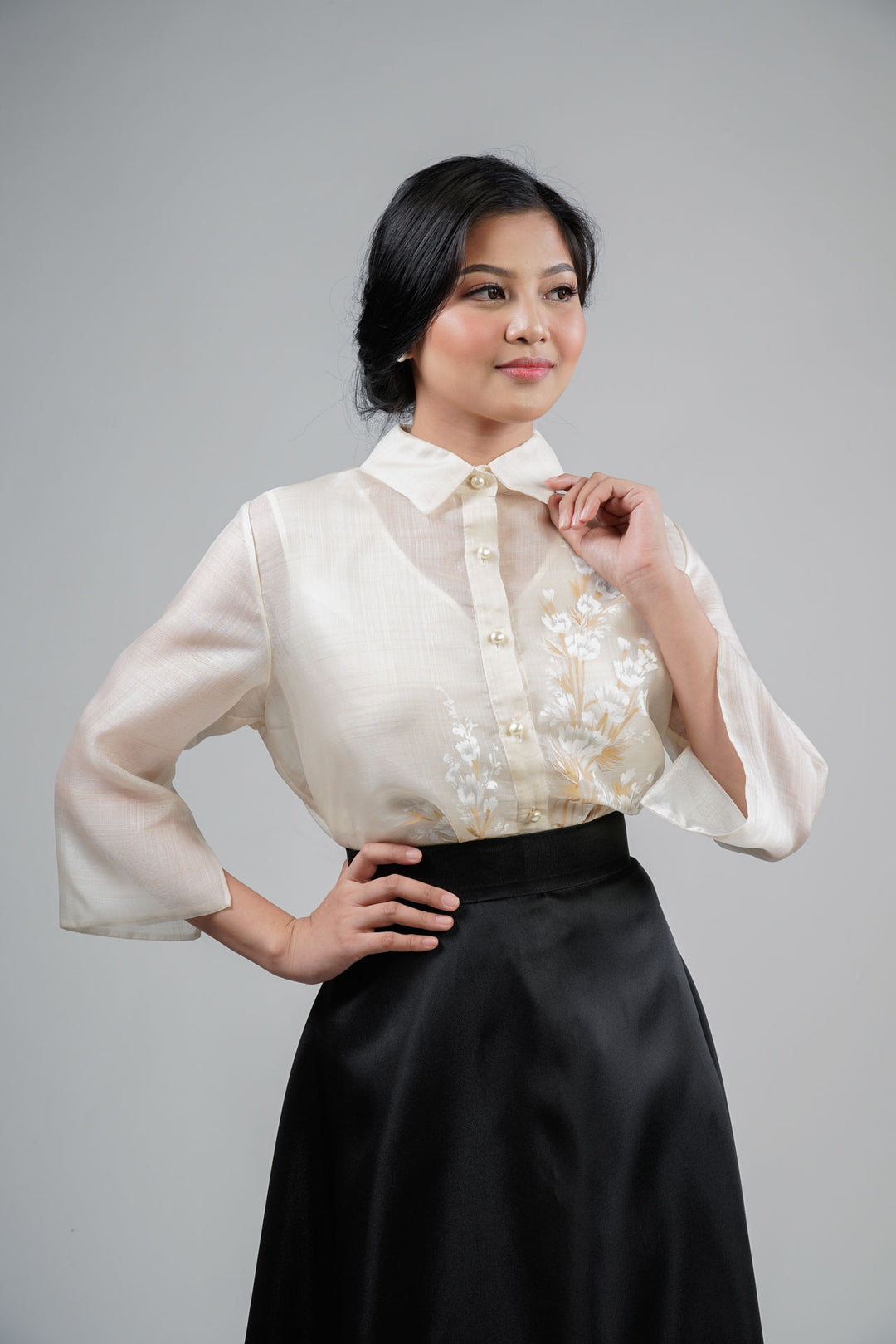 Lady barong with black skirt store