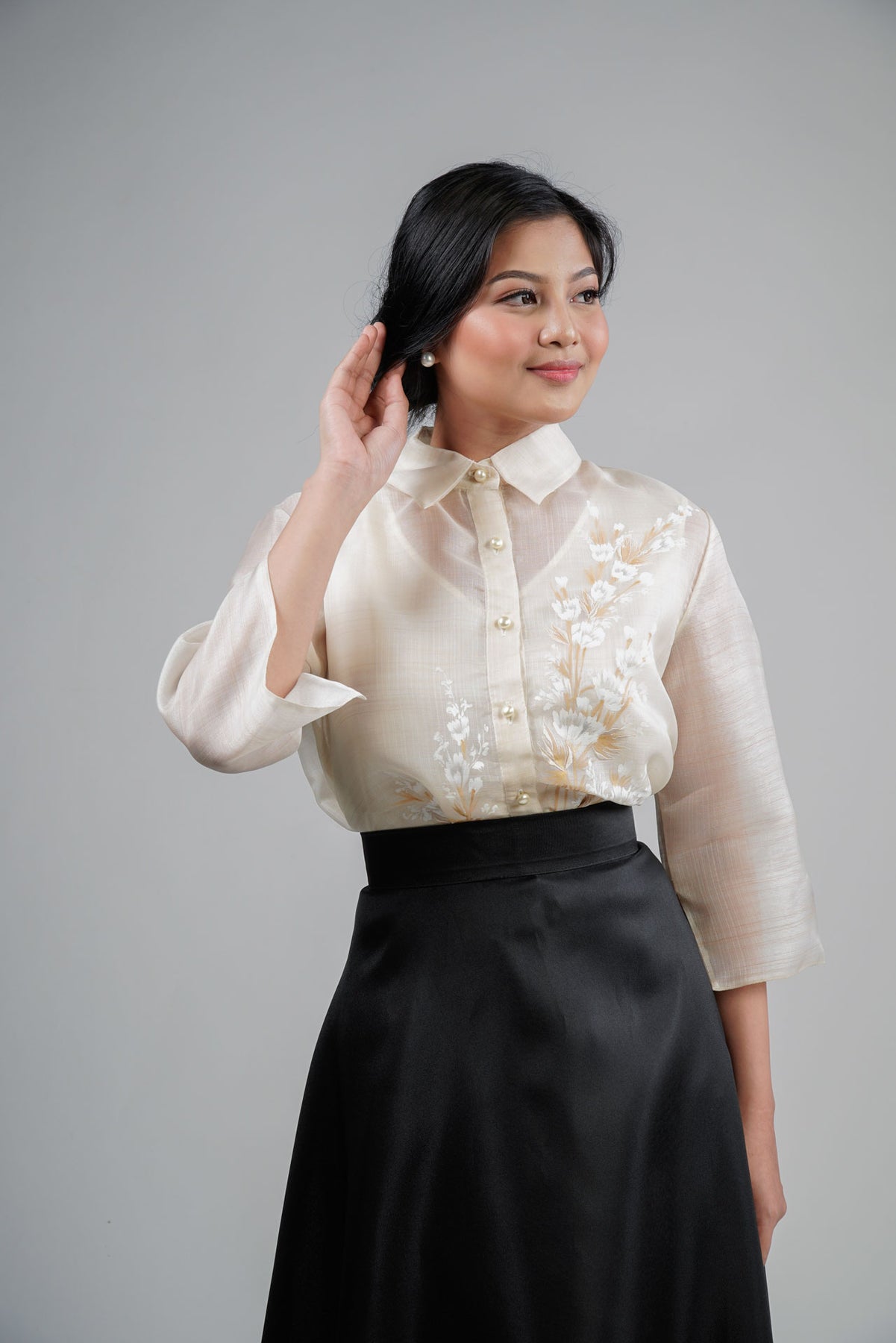Women's Handpainted Silk Cocoon Barong – Kultura Filipino | Support Local