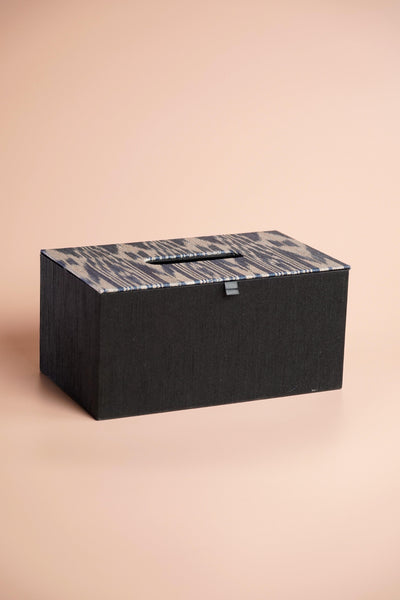 Tinalak Rectangular Tissue Box in Blue - Kultura Filipino | Support Local