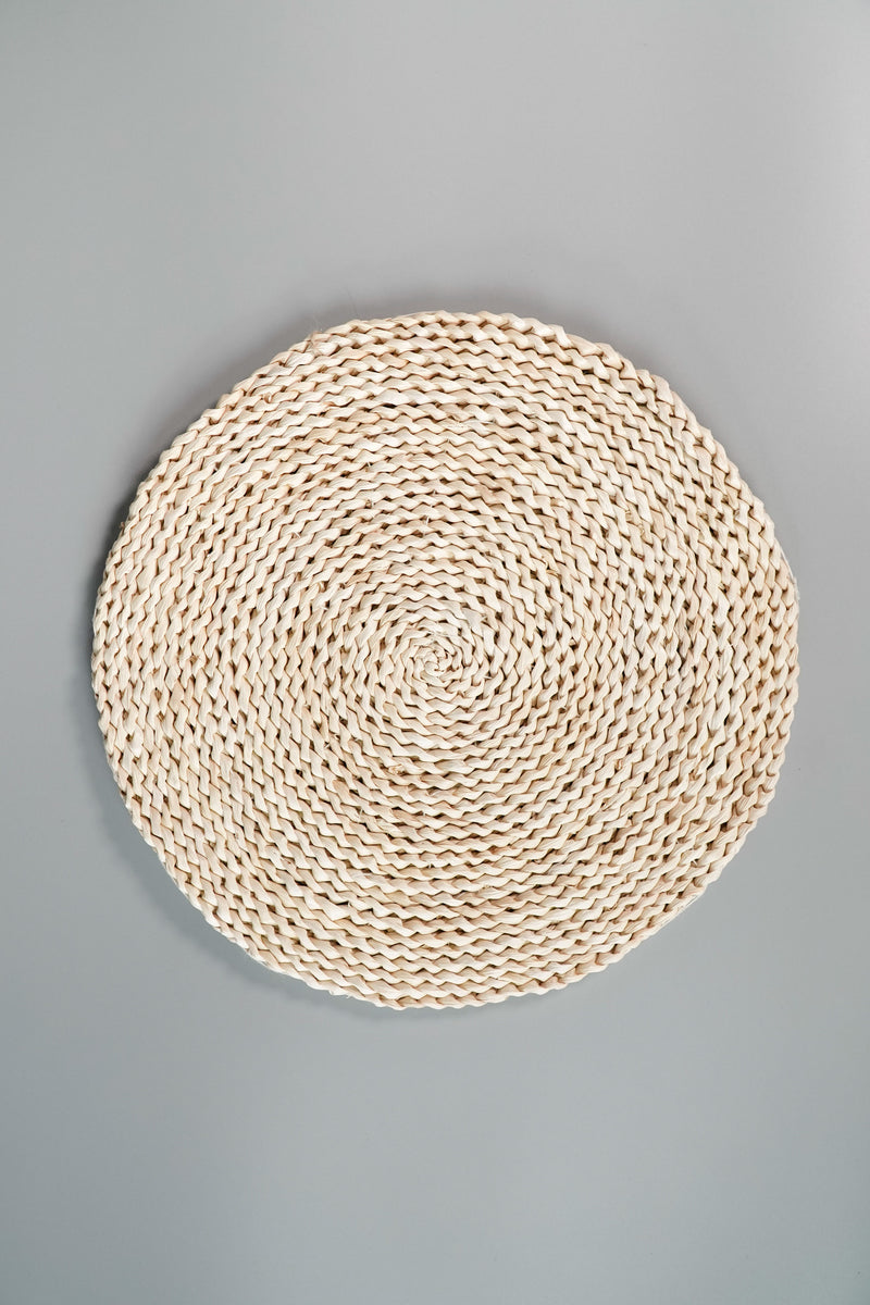 Braided Corn Husk Round Placemat – Kultura Filipino | Support Local