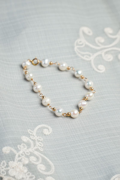 Round White Pearl Bracelet - Kultura Filipino | Support Local