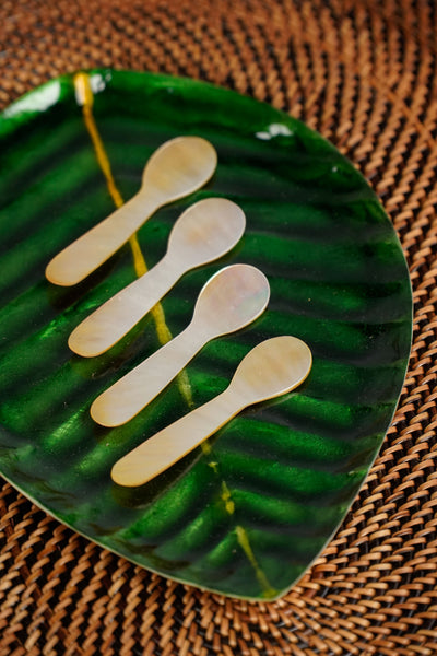 Mother of Pearl Caviar Spoon Set of 4 - Kultura Filipino | Support Local