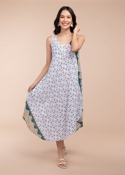 Umbrella Dress with Paisley Print - Kultura Filipino | Support Local