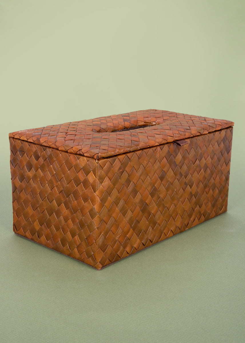 Brown Banig Tissue Box – Kultura Filipino | Support Local